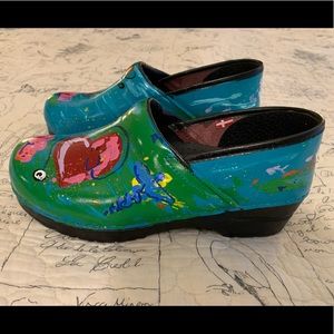 Sanita Size 40 Hand painted Nurse RN Shoes